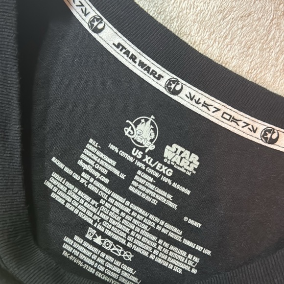 Disney Star Wars Mandalorian "Bad Day?" Black Graphic T-shirt Mens Size US XL - Picture 6 of 14